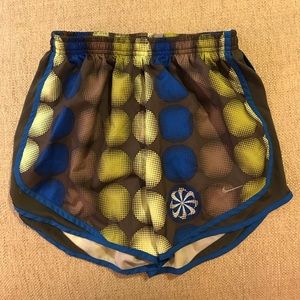 Nike Dri-Fit Blue and Yellow Shorts.  Size Small.